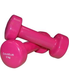 Dumbbells vinyl SVELTUS Epoxy 1182 2x2kg Pink