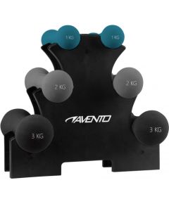 Dumbbell set AVENTO 42DH 2x1kg, 2x2kg, 2x3kg