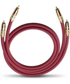 OEHLBACH Art. No. 2041 NF 214 MASTER LF AUDIO RCA PHONO CABLE 2 x 1m Bordeaux Art. No. 2041