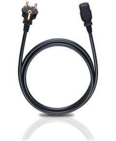 OEHLBACH Art. No. 17040 POWERCORD C 13 MAINS CABLE WITH SAFETY PLUG AND IEC CORD CONNECTOR Black 1.5m Art. No. 17040