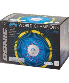 Table tennis ball DONIC P40+ 3star ITTF 120pcs White