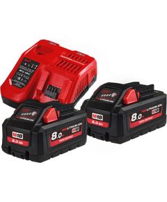 Milwaukee M18 HNRG-802 Akumulatori un lādētaja komplekts