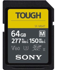Atmiņas karte Sony SF-M Tough SDXC 64 GB Class 10 UHS-II U3 V60 (SFM64T/T1)