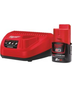 Milwaukee M12 NRG-201 Akumulators un lādētāja komplekts