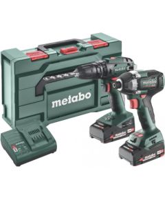 18V Combo set: SB 18 + SSD LT 18 200 BL, 2 x 2,0 Ah, Metabo