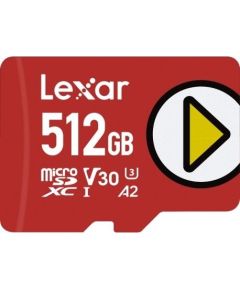 MEMORY MICRO SDXC 512GB UHS-I/PLAY LMSPLAY512G-BNNNG LEXAR