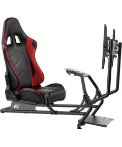 Nano Rs NanoRS RS160 Gaming Chair Racing Simulator Stand 3 in 1 PC Console Gamers Synthetic Leather Cover Steering Wheel Stand TV Bracket Up to 50" Max. Vesa 400x400