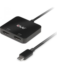 CLUB 3D USB Type C MST Hub to Dual HDMI 4K60Hz M/F