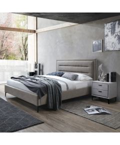 Кровать CELINE 160x200см, серо-бежевая