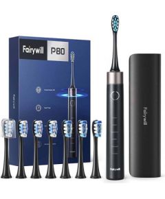 FairyWill Sonic toothbrush with head set and case FW-P80 (Black)