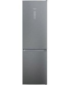 Ariston Hotpoint Refrigerator HAFC9 TT43SX O3 Energy efficiency class D, Free standing, Combi, Height 202.7 cm, No Frost system, Fridge net capacity 263 L, Freezer net capacity 104 L, 37 dB, Stainless Steel