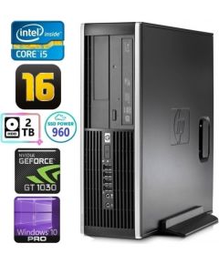 HP 8100 Elite SFF i5-750 16GB 960SSD+2TB GT1030 2GB DVD WIN10Pro