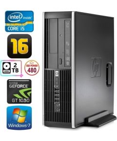 HP 8100 Elite SFF i5-750 16GB 480SSD+2TB GT1030 2GB DVD WIN7Pro