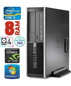 HP 8100 Elite SFF i5-750 8GB 960SSD+2TB GT1030 2GB DVD WIN7Pro