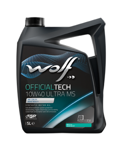 WOLF OFFICIALTECH 10W40 5L ULTRA MS,CI-4,E6E7,228.51