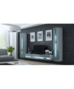 Cama Meble Cama Living room cabinet set VIGO NEW 3 white/grey gloss