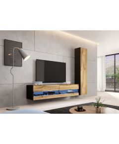 Cama Meble Cama living room cabinet set VIGO NEW 9 black/wotan oak