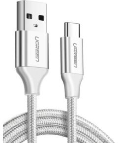 Nickel-plated USB-C cable QC3.0 UGREEN 1.5m (white)