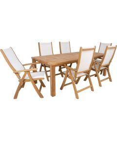 Dining set BALI table and 6 chairs