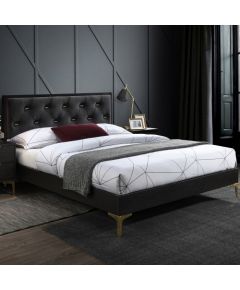 Кровать POEM 160x200см с матрасом HARMONY DUO, темно-серый