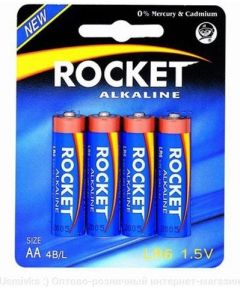 Rocket LR6-4BB (AA) Блистерная упаковка 4шт.