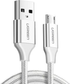 UGREEN micro USB Cable QC 3.0 2.4A 1m (White)