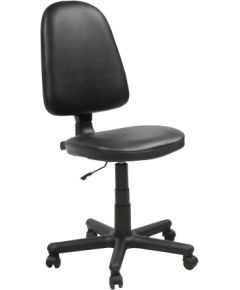 Darba krēsls PRESTIGE melns/āda