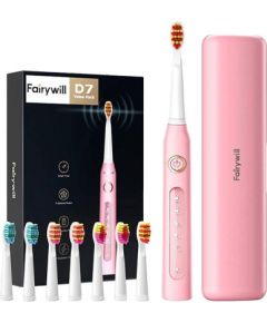 FairyWill Sonic toothbrush with head set and case FW-507 Plus (pink)