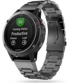 Tech-Protect ремешок для часов Stainless Garmin fenix 5/6/6 Pro/7, черный