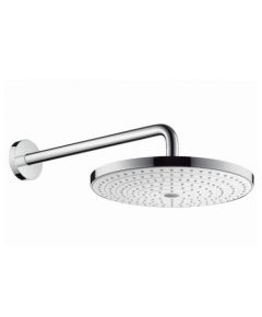 Hansgrohe dušas galva ar turētāju Raindance Select S 300 2jet, d=300 mm, no sienas, balta/hroms