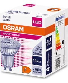 Osram Parathom Reflector LED 50 non-dim 36° 4,3W/827 GU10 bulb