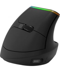 Wireless Vertical Mouse Delux M618DB BT4.0 + 2.4Ghz 4000DPI RGB