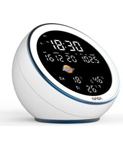 Nasa WSP1500 white Weather Station/Speaker BT Moon