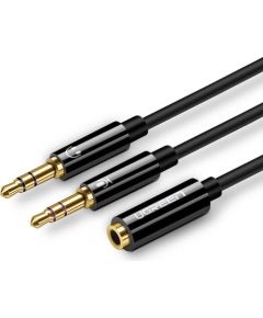 UGREEN AV141 3.5mm Female to 2 male audio cable (black)