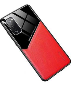 Mocco Lens Leather Back Case Aizmugurējais Ādas Apvalks Priekš Xiaomi Mi 11 Sarkans