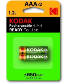 Kodak rechargeable Ni-MH AAA battery 650 mAh (2 pack)