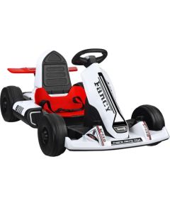 Bērnu vienvietīgs elektriskais kartings - Fancy Speed ​​​​8, balts