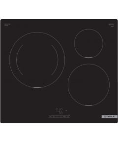 Bosch PUJ611BB5E Induction, Number of burners/cooking zones 3, TouchSelect Control, Timer, Black