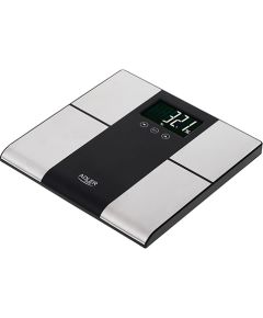 Adler Bathroom scale with analyzer AD 8165	 Maximum weight (capacity) 225 kg, Accuracy 100 g, Body Mass Index (BMI) measuring, Stainless steel/Black