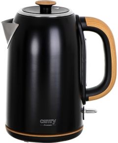 Camry Kettle CR 1342 Electric, 2200 W, 1.7 L, Stainless steel, 360° rotational base, Black