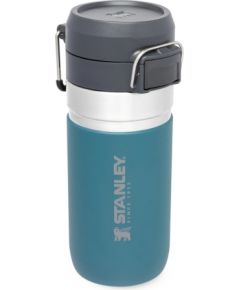 Stanley Termopudele The Quick Flip Water Bottle Go 0,47L, lagūnas krāsā