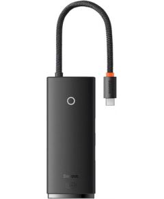 Baseus Lite Series Hub 6w1 USB-C to 2x USB 3.0 + USB-C PD + HDMI + SD/TF (black)