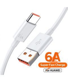 Кабель для передачи данных Huawei Super Charge 6A / 66W 1м белый (OEM)