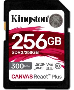 Kingston Canvas React Plus SDXC 256 GB Class 10 UHS-II/U3 V90 (SDR2/256GB)