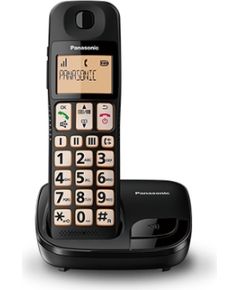 Panasonic KX-TGE110 DECT telephone Black Caller ID