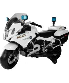 Vienvietīgs elektriskais policijas motocikls BMW R1200, balts