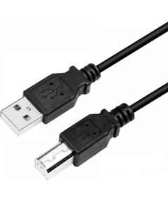 Logilink CU0008B USB 2.0 cable 3 m, USB 2.0 B (male), USB 2.0 A (male)