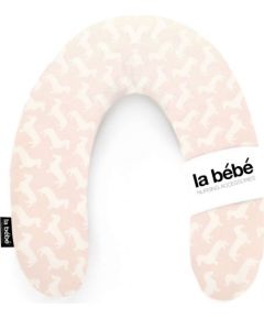 La Bebe™ Nursing La Bebe™ Rich Maternity Pillow Art.85512 Dog Pink/White pakaviņš mazuļa barošana, gulēšanai, pakaviņš grūtniecēm 30x104 cm