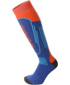 Mico Kids Superthermo Ski Sock / Melna / Violeta / 33-35