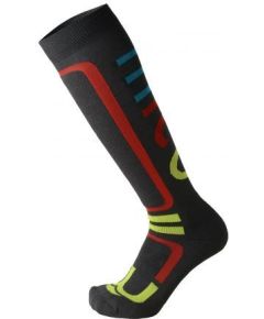 Mico Performance Snowboard Sock Medium / Melna / Oranža / 38-40